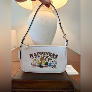 Coach X Peanuts Nolita 19 Happiness Snoopy Woodstock Lucy Charlie Brown Bag NWT